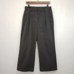 RAGEBLUE レイジブルー スラックス タック入り ワイドパンツ ワイドシルエット ウエストゴム チャコール Mサイズ ◇〇☆のサムネイル