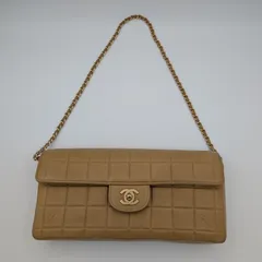 CHANEL シャネル チョコバー ショルダーバッグ ラムスキン ベージュのサムネイル
