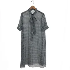MACKINTOSH LONDON マッキントッシュロンドン シャツワンピース サイズ:44 チェーン柄/半袖/シアー/総柄    ブラック レディース / 240001214238のサムネイル