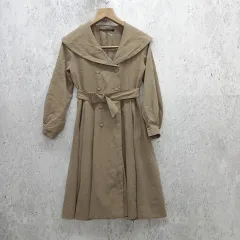 an another angelus アンアナザーアンジェラス コート ヴィンテージムード フレアー クラシカル ベルト ベージュ Fサイズ ◎、〇□☆のサムネイル