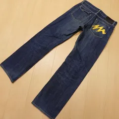 ^744★ montage モンタージュ インディゴ デニムパンツ ジーンズ M 古着 ★のサムネイル