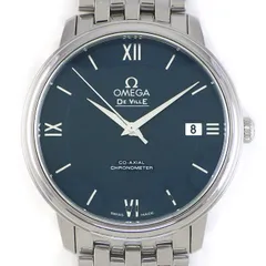 オメガ OMEGA 腕時計 デ・ヴィル プレステージ コーアクシャル 424.10.37.20.03.001 ブルー文字盤 デイト クロノメーター SS 自動巻き 【中古】のサムネイル