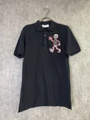 【中古】PHILIPP PLEIN ﾌｨﾘｯﾌﾟﾌﾟﾚｲﾝ ﾎﾟﾛｼｬﾂ 半袖 鹿の子 ｽｶﾙ ﾄﾞｸﾛ ｱﾆﾒ ﾌﾞﾗｯｸ M 33977362のサムネイル