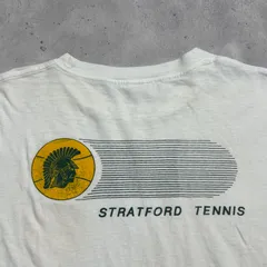 80s USA製 SIGNAL グラフィックTシャツ XL テニス スパルタン 袖裾シングルステッチのサムネイル