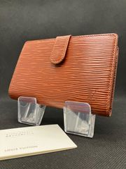 LOUIS VUITTON ルイヴィトン エピ 二つ折り財布 がま口 ブラウン