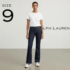 【極美品】Ralph Laurenラルフローレン Y2K TRIBECA 114トライベッカ 114 ストレッチ フレアデニムパンツ 9(M) 濃紺インディゴブルー 【古着】【中古】【送料無料】のサムネイル