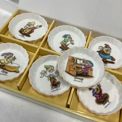 未使用】ディズニー　7人の小人　タルト小皿セット7pc    Sango  日本製　A153のサムネイル