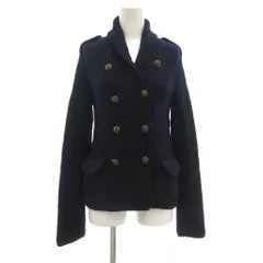 ラルフローレン RALPH LAUREN ショールカラーニットジャケット ダブル ウール M 紺 ネイビー /ML ■ECG007のサムネイル