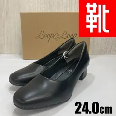 E-016 ■kutsu.com公式■ LOOP&LOOP  フォーマルパンプス  600  ブラック  24.0cmのサムネイル