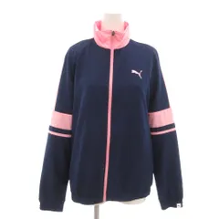 プーマ PUMA 美品 ブルゾン ジャケット ジップアップ ライン D38 紺 ネイビー ピンク /NL ■ECF007のサムネイル
