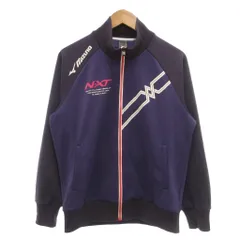 ミズノ MIZUNO トラックジャケット L 紫 パープル ロゴプリント フルジップ /SC ■ECF007のサムネイル