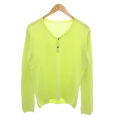 ボナジョルナータ BUONA GIORNATA 美品 ニット セーター M 黄緑 ライトグリーン Vネック 長袖 ハーフボタン /SJ ■ECF007のサムネイル