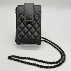 【極美品/31番台】シャネル 2.55 チェーンポーチ スマホショルダー 黒のサムネイル