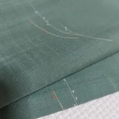 ポリエステル着物専門店in.style◆美品◆小紋着物◆夏着物◆薄物◆広衿◆紗織◆洗える着物◆Mサイズ◆裄67cm◆丈164cmのサムネイル