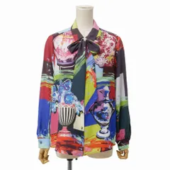 ■美品■Weekend Max Mara ウィークエンド マックスマーラ ブラウス サイズ44 総シルク ボウタイリボン 長袖シャツ ブランド古着【中古】20260716/RB0126のサムネイル