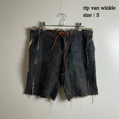 rip van winkle 00s grunge archive LINEN DYE shorts S リップヴァンウィンクル アーカイブ リネン ハーフパンツ 後染め グランジ レア 日本製のサムネイル