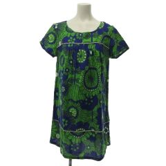 marimekko 花柄ワンピース 半袖 - メルカリ