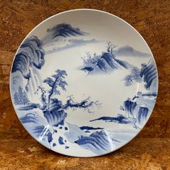 陶器皿 伊万里焼大皿 r y様 古伊万里焼 大皿 陶器 骨董皿 全体的