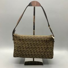 美品✨FENDI ズッキーノ ハンドバッグ アクセサリーポーチ チャーム付