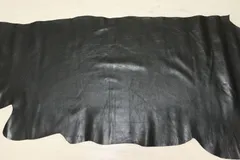 ブラック 80ds クロム革 牛革 イタリア レザー スムース加工 はぎれ 一枚革 レザークラフト 革 皮 本革 diy 生地 材料のサムネイル