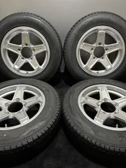 ★175/80R16 DUNLOP/WINTER MAXX SJ8+ 22年製 KEELER 16インチ 5.5J +22 139.7 5H スタッドレス 4本 ジムニー (南5-M788)のサムネイル