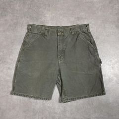 GQ6193◇Carhartt：メキシコ製 ダック ペインターショーツ◇34◇モス