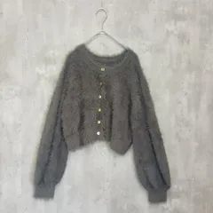 MAJESTIC LEGON マジェスティックレゴン　ファー　カーディガン グレー　ショート丈のサムネイル