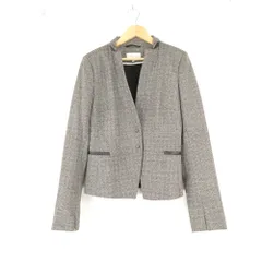美品 Patrizia Pepe パトリツィアペペ テーラードジャケット 42 M～Lサイズ相当 ポリエステル 長袖 肩パット レディース AD2285A59 のサムネイル