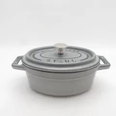 美品 STAUB ストウブ ピコ ココット オーバル 両手鍋 11cm 楕円 SO4173S1 のサムネイル