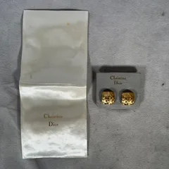 【管2607-40】Christian Dior クリスチャン ディオール イヤリング ゴールドカラー 中古品 現状渡しのサムネイル