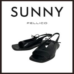 未使用 PELLICO SUNNY (ペリーコサニー) リボンサンダル ブラック 23.5cmのサムネイル