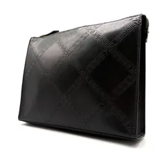 【良品✨】Yves Saint Laurent Vintage Black Leather Clutch Bag YSL ヴィンテージ イヴ・サンローラン ブラックレザー クラッチバッグ YSLのサムネイル