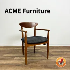 ACME Furniture TRESTLES ARM CHAIR アクメファニチャー トラッセル アーム チェア ウォルナット ファブリック ダイニングチェア 背もたれキズありのサムネイル