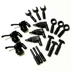 レゴ 正規品 中古 道具セット ドライバー 電動ドリル 油差し(オイル) レンチ オールドレゴ レゴブロック【管理番号：4267】のサムネイル