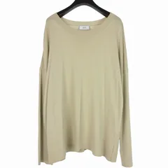 アミ アレクサンドル マテュッシ ami alexandre mattiussi SS19 オーバーサイズニット ハイゲージクルーネック コットンニット M ベージュ E19K002のサムネイル
