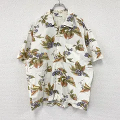 MEN'S SATISFACTION　半袖シャツ/アロハシャツ　総柄　ベージュ　Lサイズ　古着のサムネイル