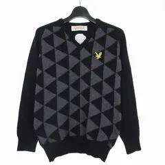 ライル&スコット LYLE&SCOTT ヴィンテージカシミヤアーガイルVネックセーター ニット 長袖 S ブラック 黒 0011UK01Wのサムネイル