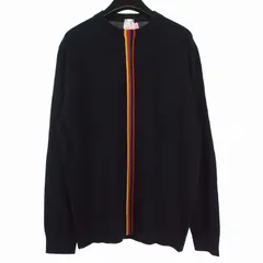 ポールスミス PAUL SMITH クルーネック ニット 長袖 アーティストストライプ 国内正規 Ｌ 黒 ブラック 203401 061Uのサムネイル