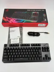 【訳あり品】【店頭展示使用品】ASUS ゲーミングキーボード ROG Strix Scope TKL 銀軸 [Black/Gray](10日間保証）のサムネイル