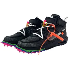 【中古】NIKE×Off-White | ナイキ×オフホワイト Air Force 1 Mid "Black"/エアフォース1 ミッド "ブラック"　スニーカー 靴　DO6290-001 ブラック 26cm【尾張小牧店】のサムネイル