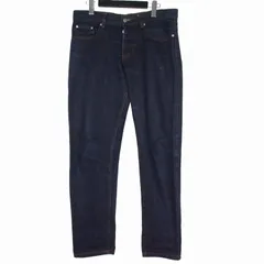アミ アレクサンドル マテュッシ ami alexandre mattiussi テーパードデニム デニムパンツ ジーパン ジーンズ レザーパッチ 28 インディゴ E17D04のサムネイル