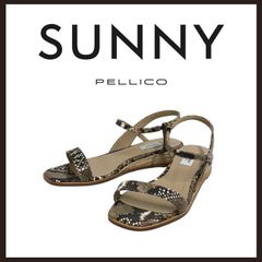 新品未使用 PELLICO SUNNY (ペリーコサニー) ACACIA ジュートフラットサンダル パイソン柄 24cmのサムネイル