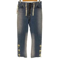 ユーズドフルギ USED古着 24AW WESTERN STUDS DENIM PANTS ウェスタン