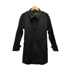 ポールスミス PAUL SMITH ミドルコート 長袖 コットン 無地 内総柄 日本製 PP-KS-62394 M  黒 ブラックのサムネイル