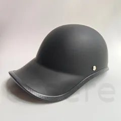 原付ヘルメット 帽子型 半帽 半キャップ バイザー付 レディース メンズ サイクルヘルメット ロードバイク 自転車用 保護帽 通勤 通学 ブラックのサムネイル