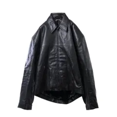 BALENCIAGA ランウェイ コクーン キック ジップ レザージャケットのサムネイル