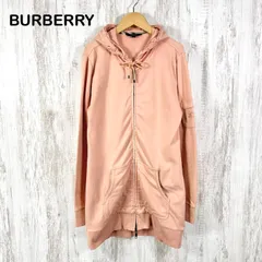 00s BURBERRY LONDON バーバリーロンドン ホースロゴ刺繡 ダブルジップアップ ロングパーカー ピンク y2kのサムネイル