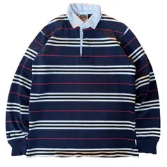 BARBARIAN L/S ラガーシャツ マルチボーダー CANADA製のサムネイル