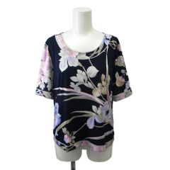 ☆レオナール＊定番！ブルーフラワー！カンカン素材チュニック