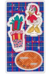 【中古】アクリルスタンド・アクリルパネル デイジーダック 「ディズニー トレーディングアクリルスタンド ミッキー＆フレンズ(クリスマス)」 ダイソー限定のサムネイル
